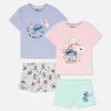 Lot De 2 Pyjamas Short Disney Lilo & Stitch