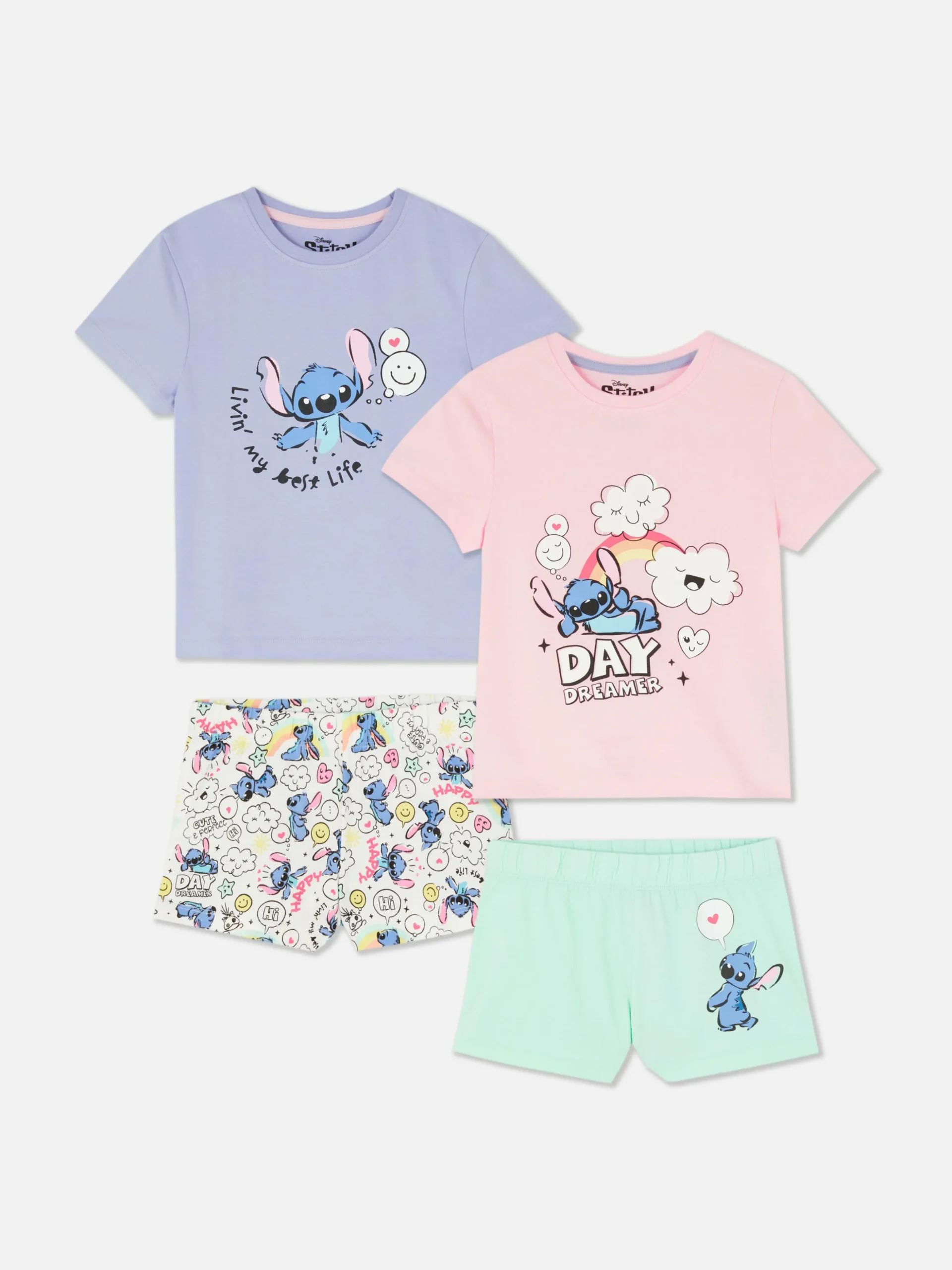 lot_de__pyjamas_short_dis_0.webp Lot De 2 Pyjamas Short Disney Lilo & Stitch