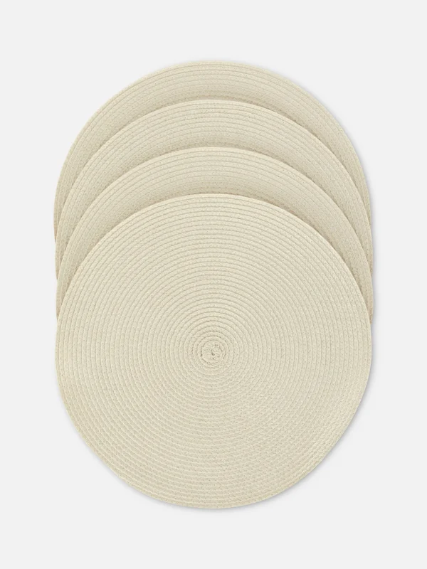 Lot De 4 Sets De Table Tissés