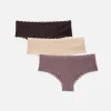 Lot De 3 Shortys Bordés De Dentelle
