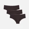 Lot De 3 Shortys Bordés De Dentelle