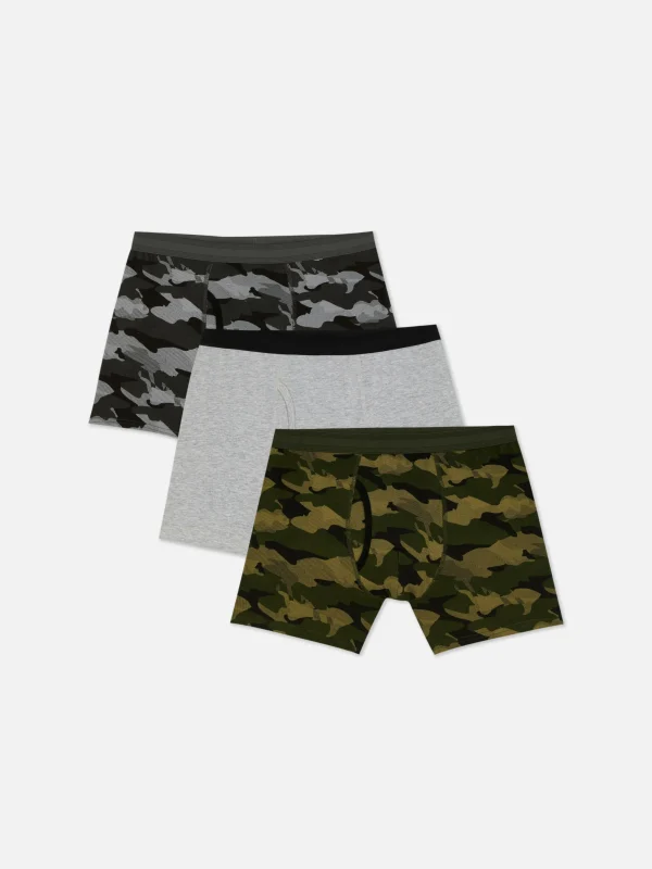 Lot De 3 Shortys Camouflage En Coton Majoritaire