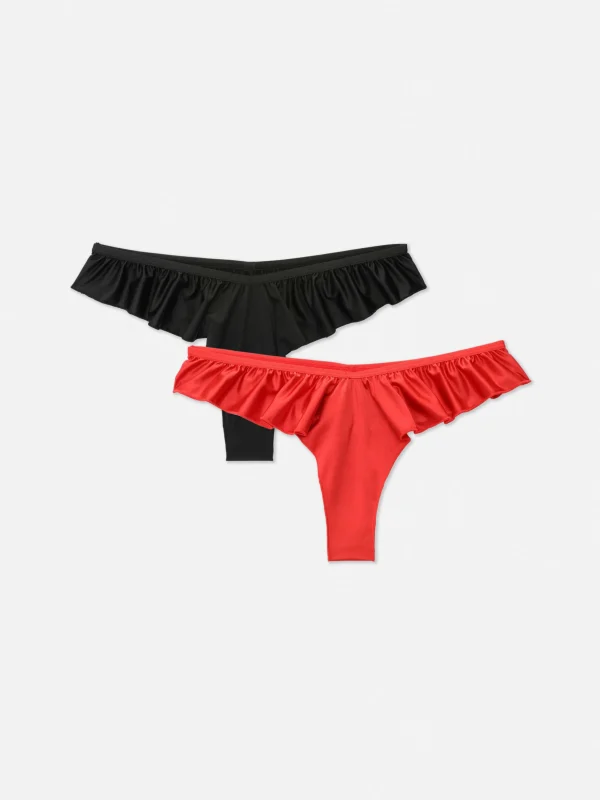 Lot De 2 Strings En Satin Léger