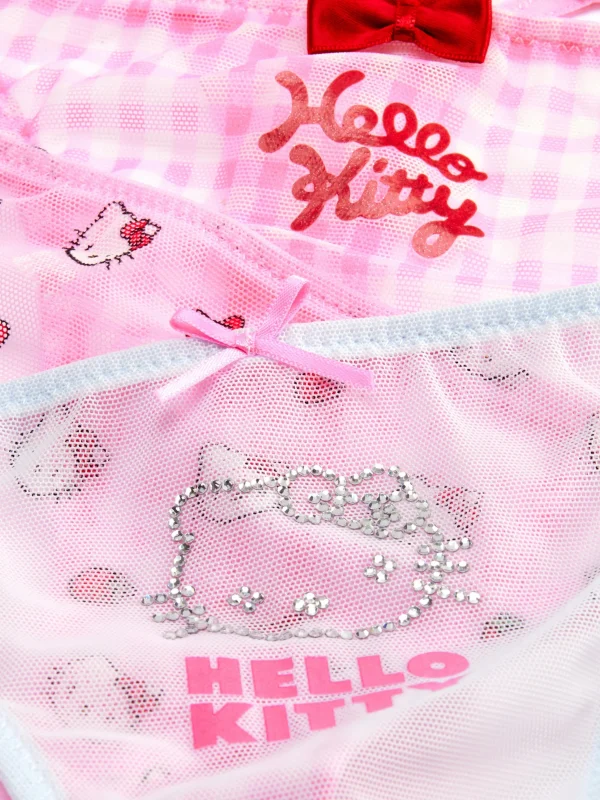 Lot De 3 Strings Hello Kitty