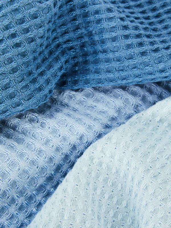 Lot De 3 Torchons Gaufrés