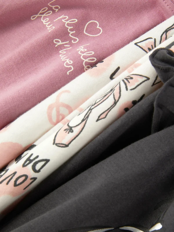 Lot De 3 T-shirts à Manches Longues Et à Motif Ballet