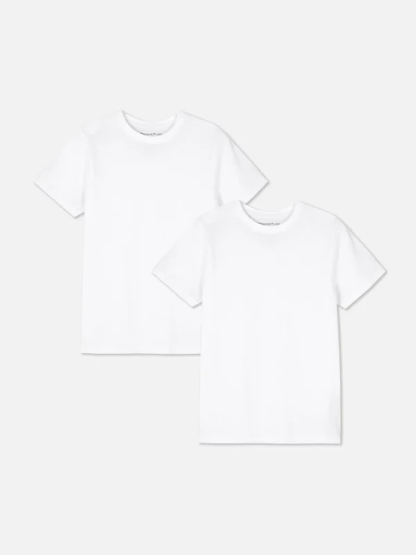 Lot De 2 T-shirts à Manches Courtes