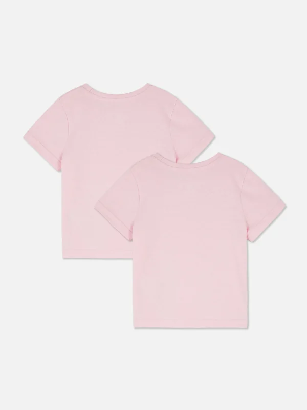 Lot De 2 T-shirts D'école à Manches Courtes
