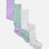 Lot De 3 collants Côtelés Variés