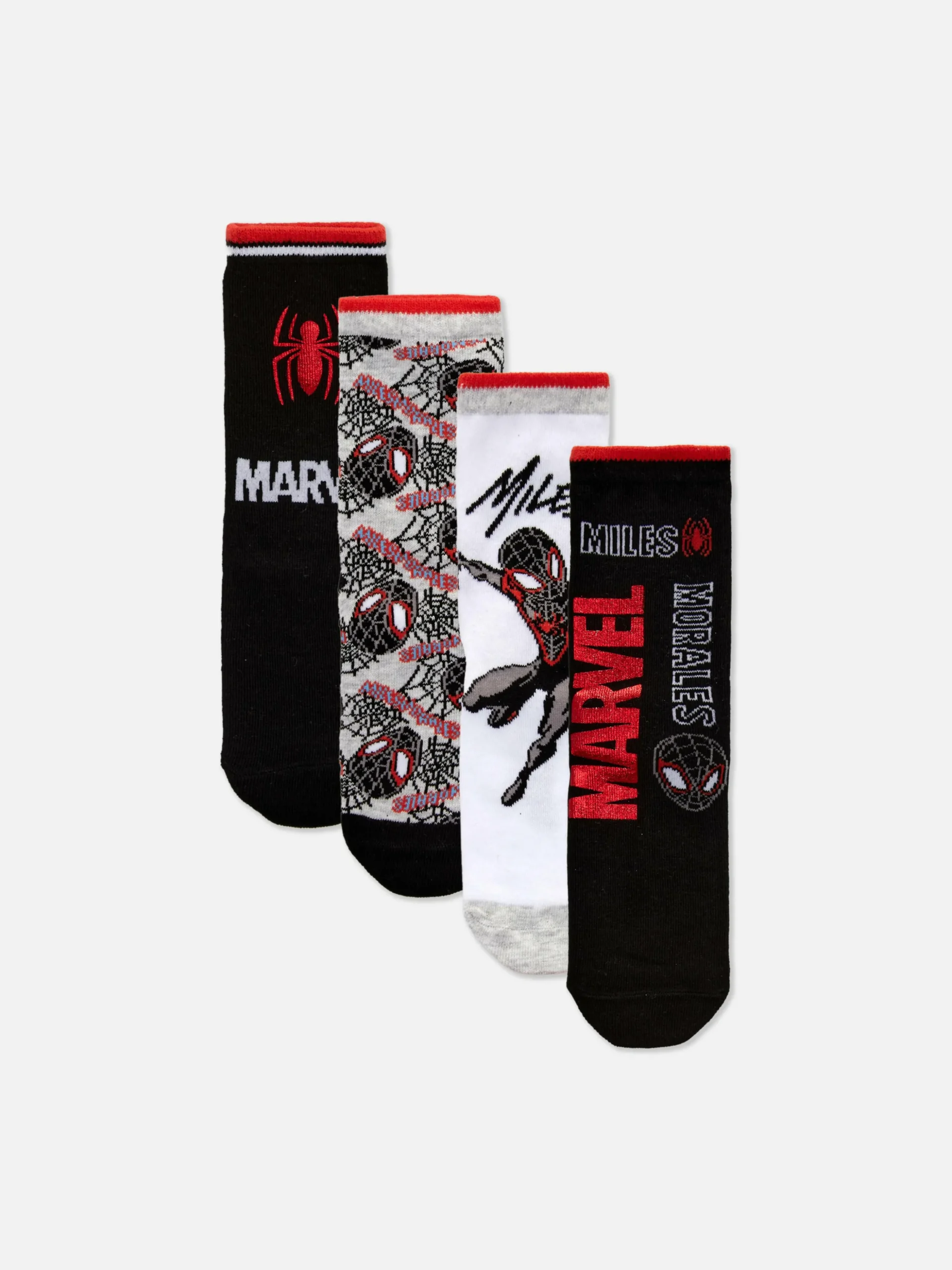 lot_de_paires_de_socquett_0-1.webp Lot De 4 paires De Socquettes Marvel Spider-Man Miles Morales