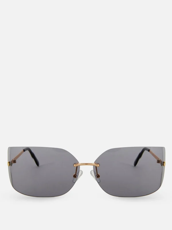 Lunettes De Soleil Incurvées Sans Monture Rita Ora