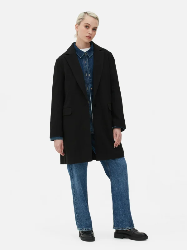 Manteau à Boutonnage Simple Classique