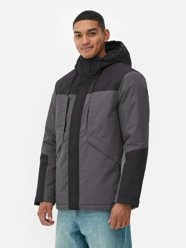 Manteau Court Color Block