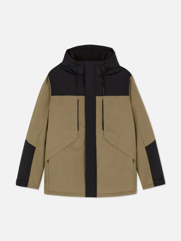 Manteau Court Color Block