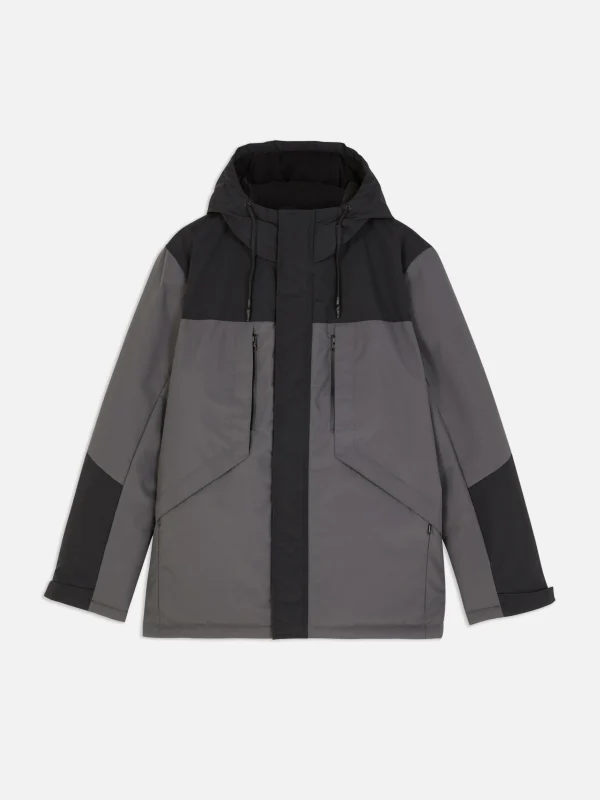 Manteau Court Color Block