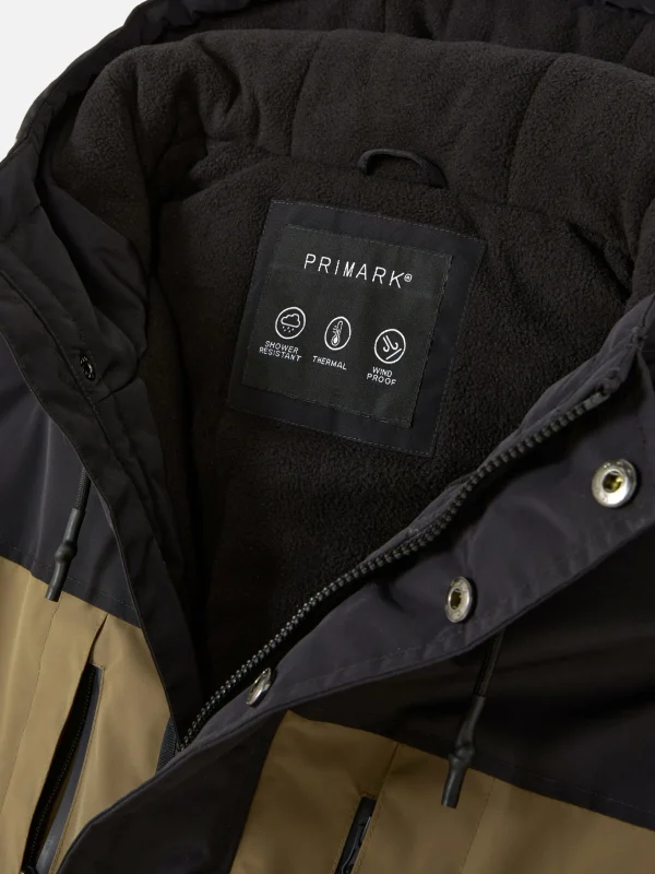 Manteau Court Color Block