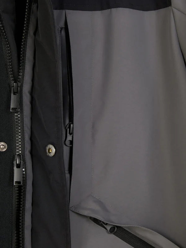 Manteau Court Color Block