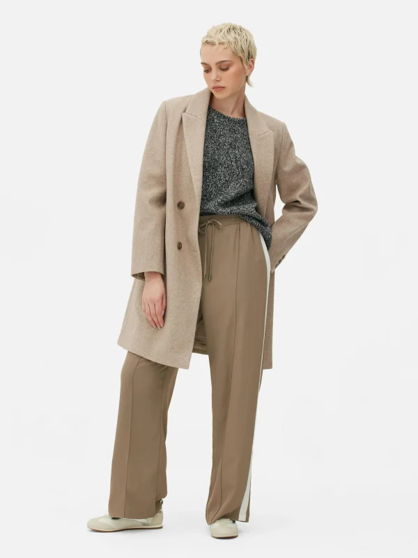 Manteau Croisé En Sergé