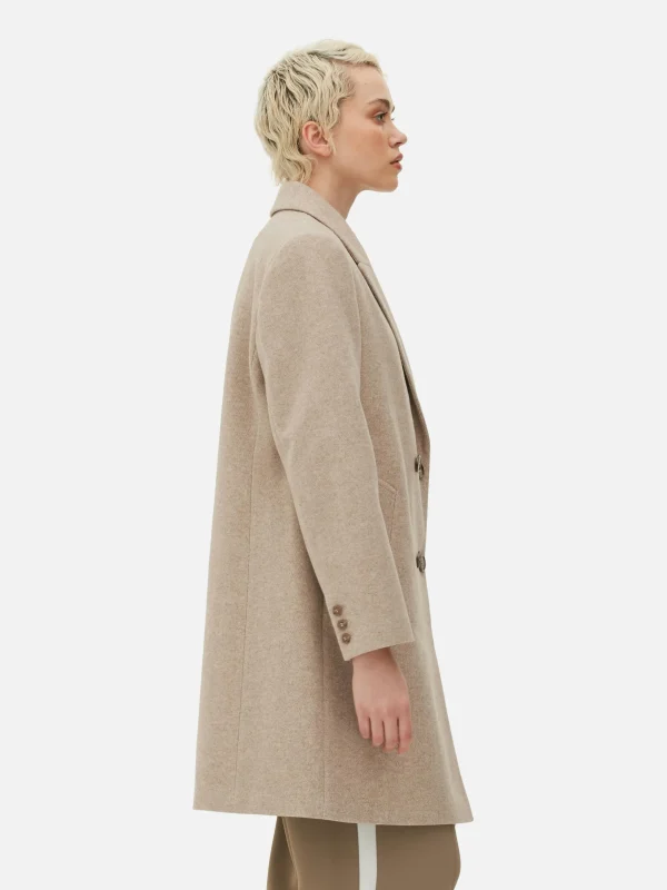 Manteau Croisé En Sergé