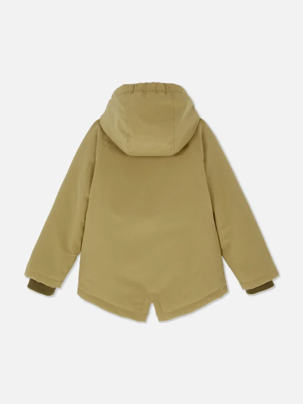 Manteau Doublé Et Duveteux à Boutons