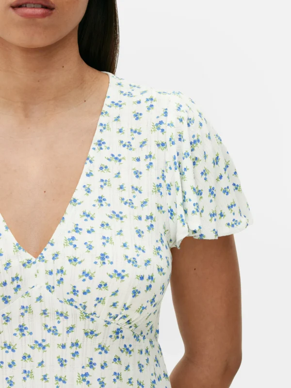 Mini Robe à Manches Courtes