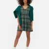 Mini Robe Cintrée à Carreaux