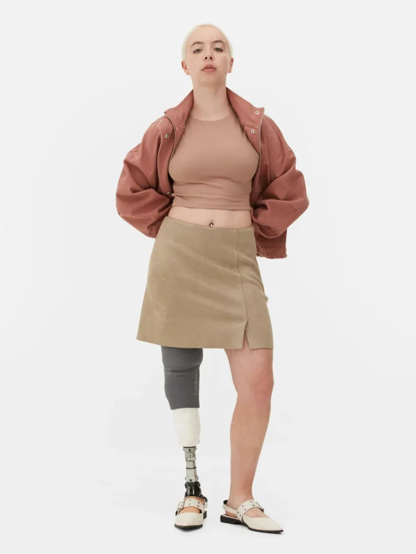 Mini-jupe En Suédine