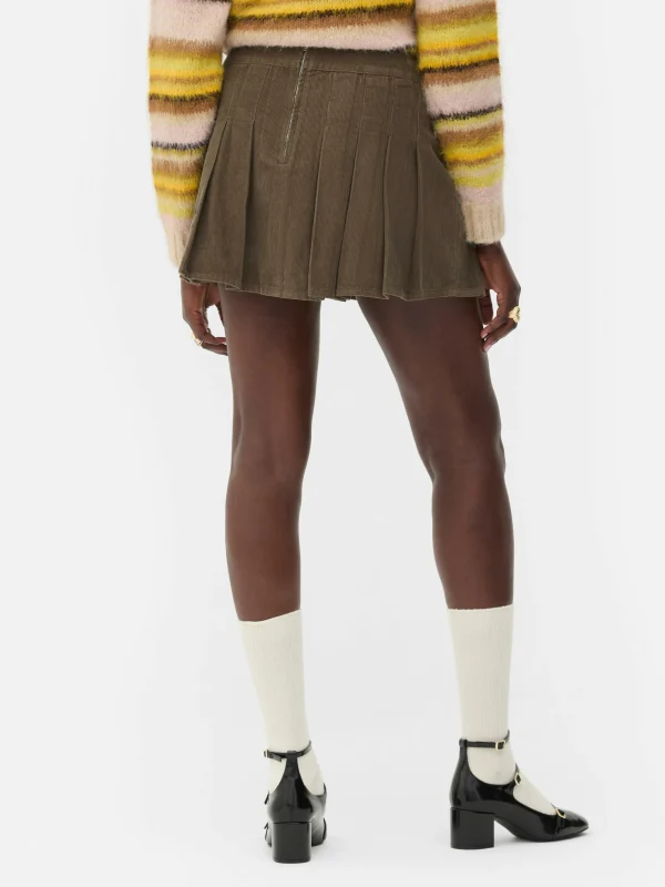 Mini-jupe En Velours Côtelé Rita Ora