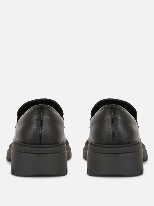 Mocassins En Simili Cuir à Semelle épaisse