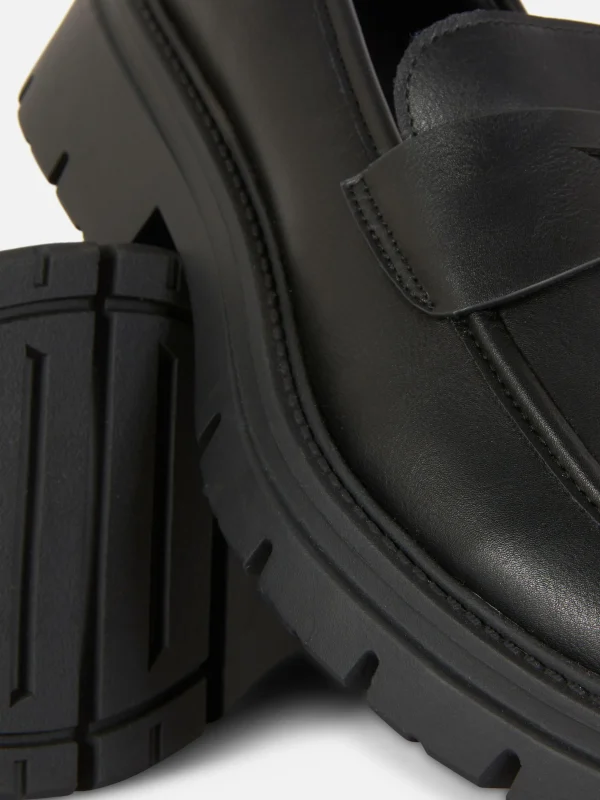 Mocassins En Simili Cuir à Semelle épaisse