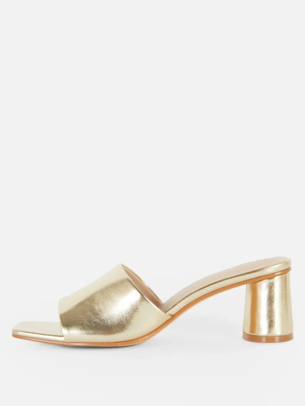 Mules à Talon Bloc