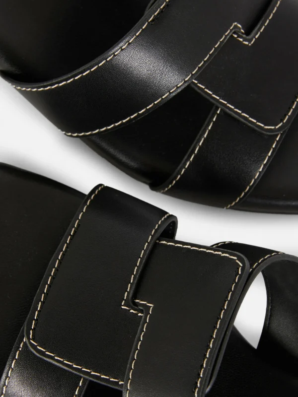 Mules à Talons Avec Bride à Maillon