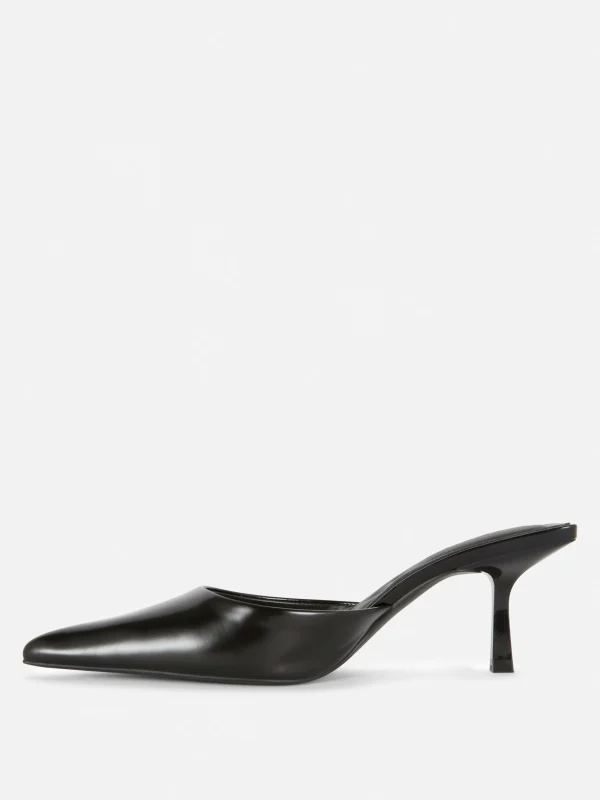 Mules Pointues à Petits Talons