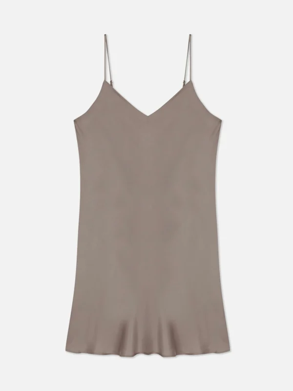 Nuisette En Satin à Col En V