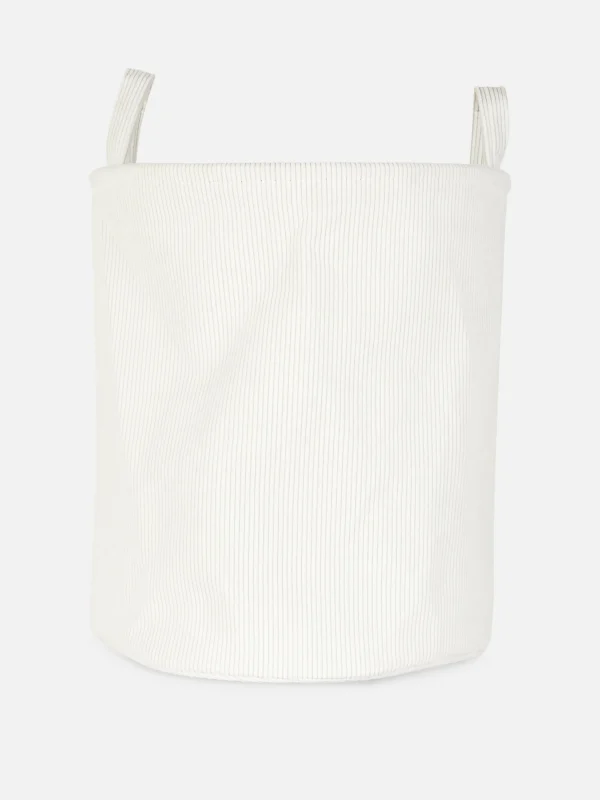 Panier à Linge En Velours Côtelé