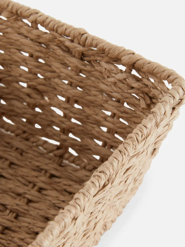 Panier Carré En Corde