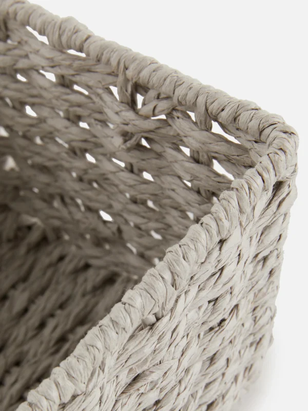 Panier Carré En Corde