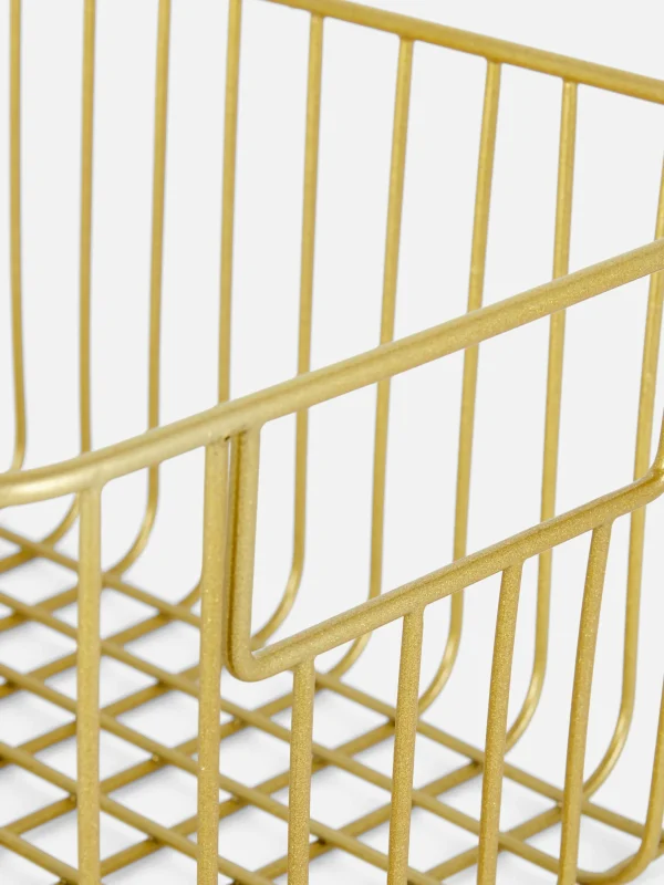 Panier De Rangement En Fil Métallisé