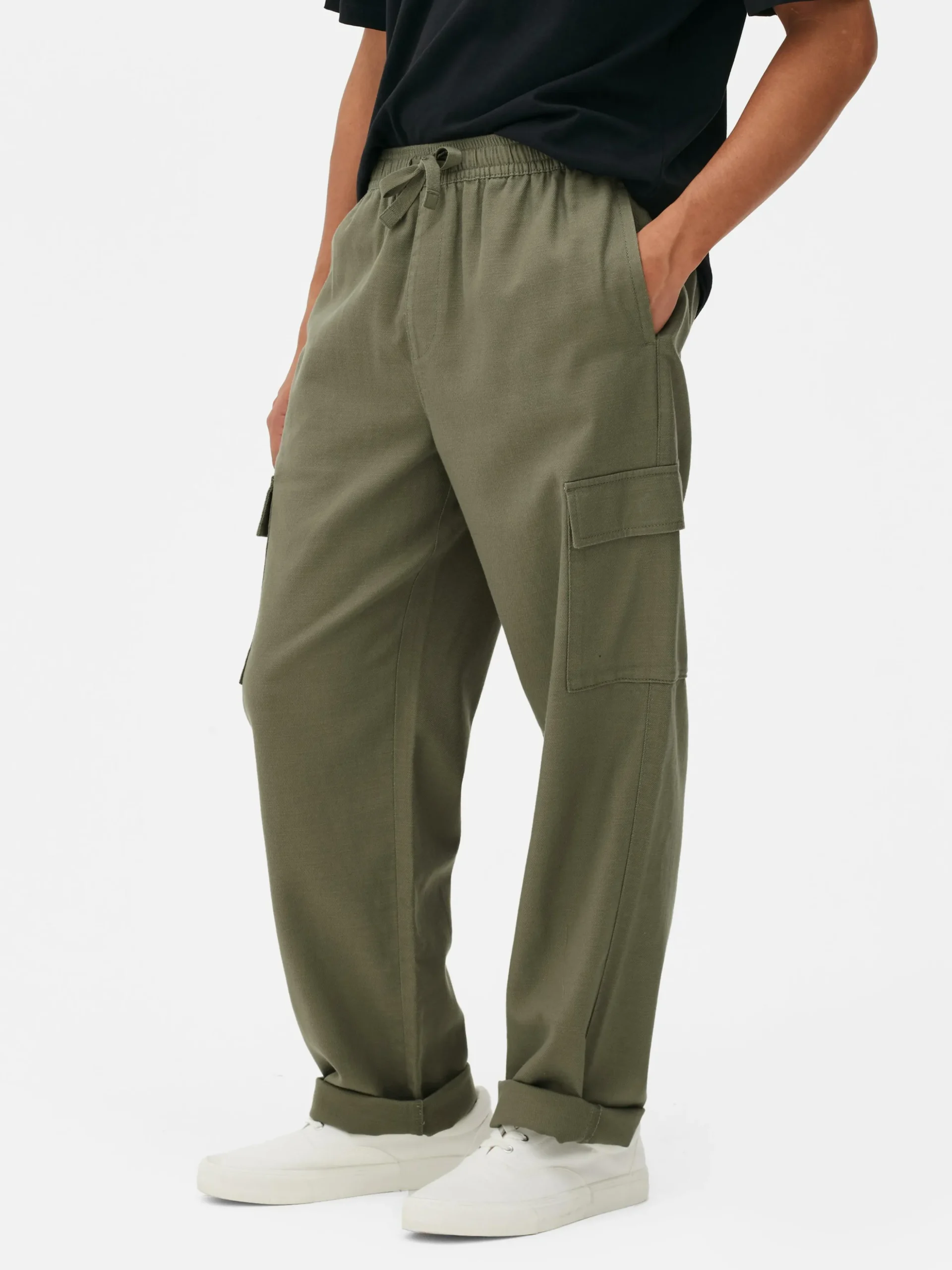 pantalon_cargo__cordon_de_1.webp Pantalon Cargo à Cordon De Serrage à La Taille