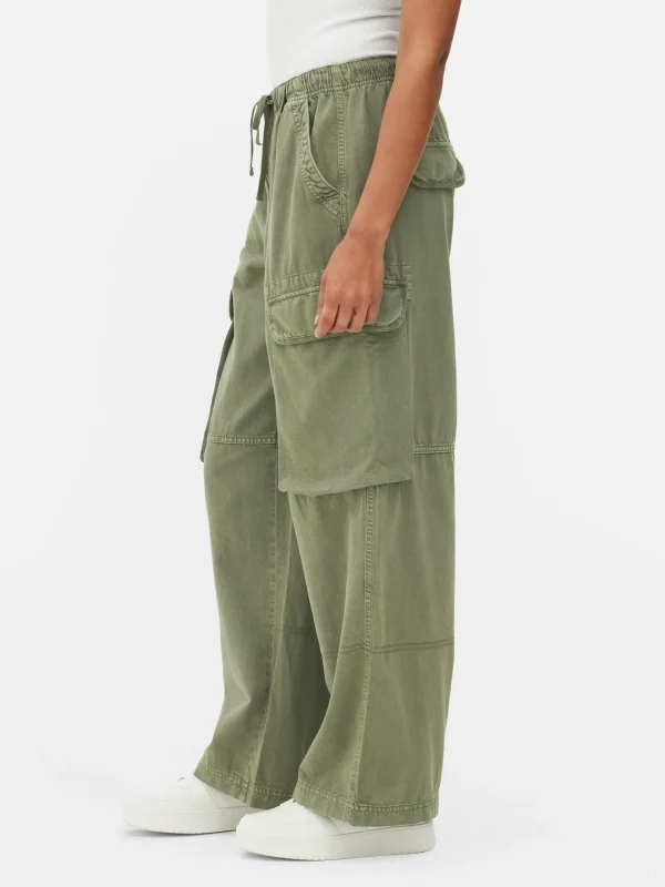 Pantalon Cargo à Nouer à La Taille