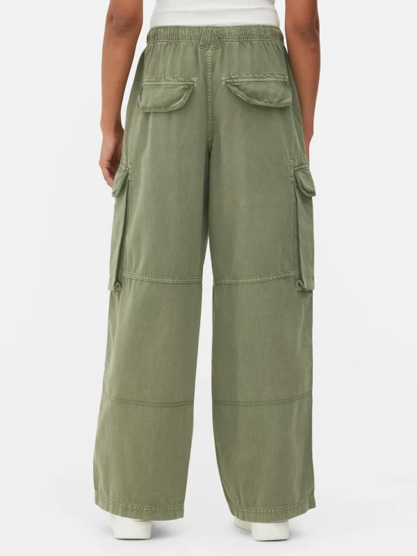 Pantalon Cargo à Nouer à La Taille