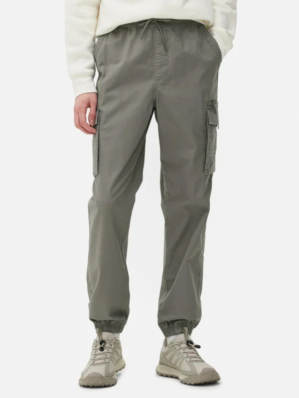 Pantalon Cargo Décontracté Resserré Aux Chevilles