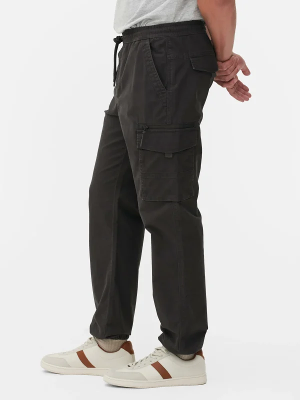 Pantalon Cargo Décontracté Resserré Aux Chevilles