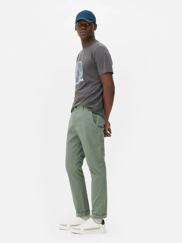 Pantalon Chino Stretch Coupe Slim
