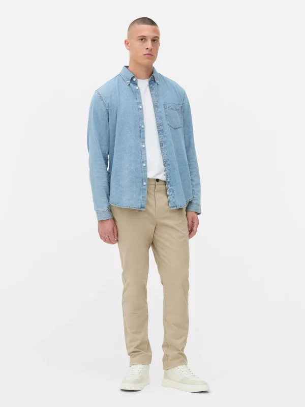 Pantalon Chino Stretch Coupe Slim