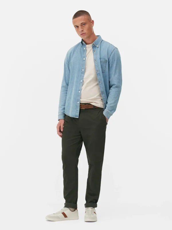 Pantalon Chino Stretch Coupe Slim