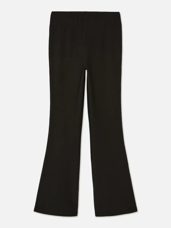 Pantalon évasé Côtelé