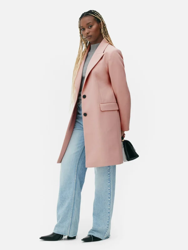 Pardessus à Boutonnage Simple