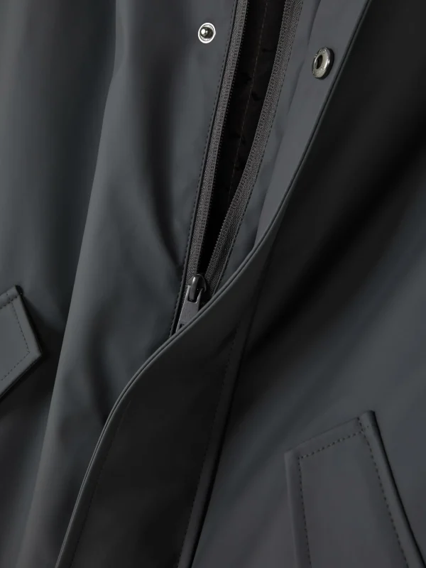 Parka Caoutchoutée à Capuche