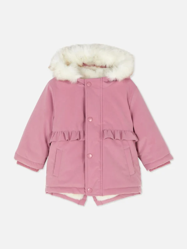 Parka En Fausse Fourrure